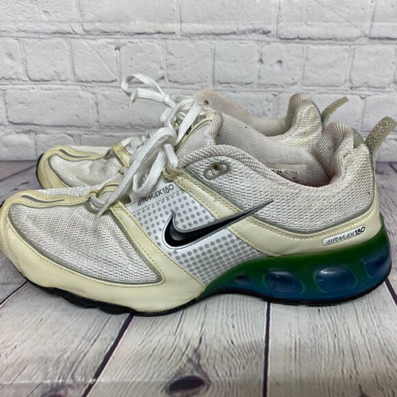Nike Air Max 180 Running Shoes Women Size 8 White 314017-102 June 2006 Sneakers - Picture 1 of 9